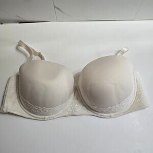 Torrid Push-Up Multi-Way Cream White Underwire Bra Size 40DD 40E